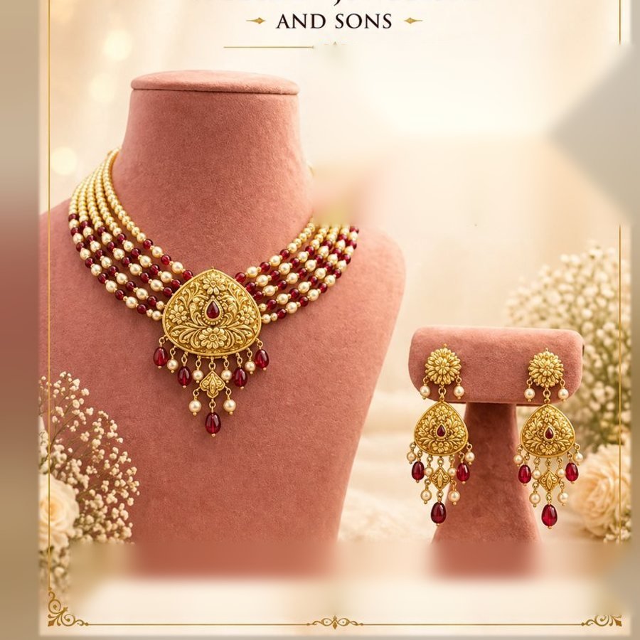 Elegant Choker Set from Sukhdev Jewellers and Sons